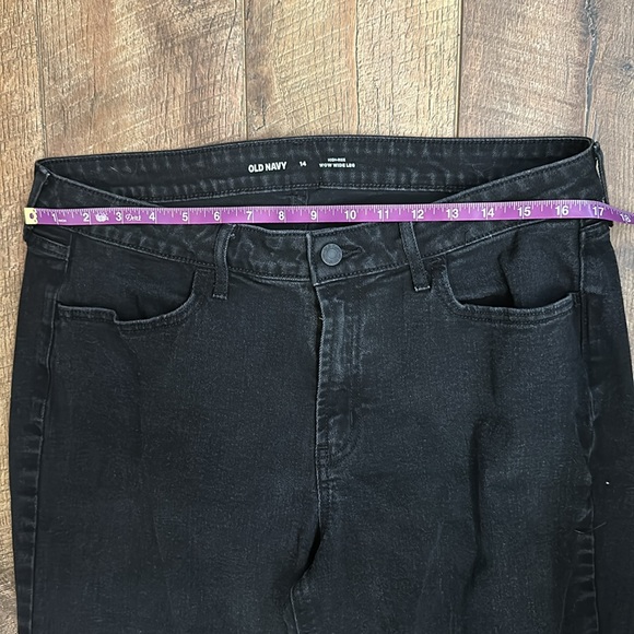 Old Navy High-rise WOW Wide Leg black jeans - Picture 3 of 8